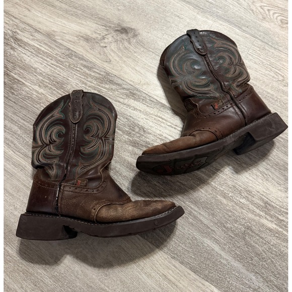 Justin Boots Other - Justin Gypsy Kids Brown Leather Western Cowgirl Boots L9984 Size 6B